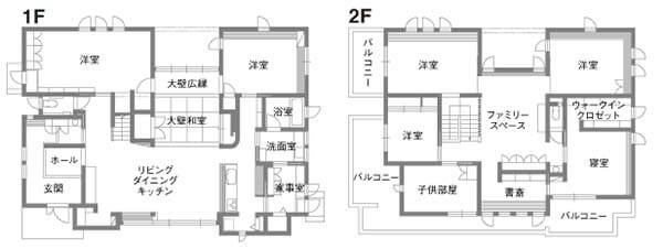 奈良県住友林業の家間取り図